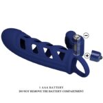 Altaf Anello Vibratore Con Guaina In Silicone Blu - Pretty Love - immagine 9
