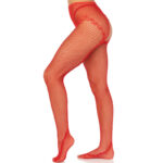 Medias Rejilla Sin Entrepierna Nero - Leg Avenue - immagine 3