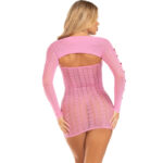Abito Cuore E Fiocchi Rosa Taglia Unica - Leg Avenue - immagine 3