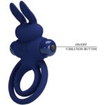 Darey Doppio Anello Vibrante Coniglio Blu - Pretty Love - immagine 7