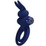 Darey Doppio Anello Vibrante Coniglio Blu - Pretty Love - immagine 2