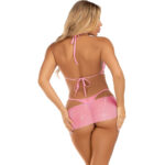 Set Tres Piezas Diamantes Giallo S/M - Leg Avenue - immagine 2