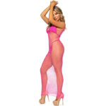 Vestido De Rejilla Largo Giallo Talla ?Nica - Leg Avenue - immagine 5