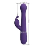 Dejon Vibratore Rabbit 3 In 1 Multifunzione Viola - Pretty Love - immagine 8