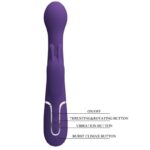 Dejon Vibratore Rabbit 3 In 1 Multifunzione Viola - Pretty Love - immagine 9
