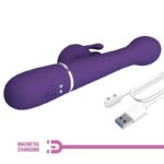 Dejon Vibratore Rabbit 3 In 1 Multifunzione Viola - Pretty Love - immagine 10