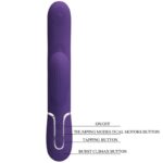 Perlita Vibratore G-Spot 3 In 1 Multifunzione Viola - Pretty Love - immagine 9