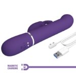 Coale Vibratore Coniglio Carbone 4 En 1 Viola - Pretty Love - immagine 9