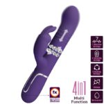 Coale Vibratore Coniglio Carbone 4 En 1 Viola - Pretty Love