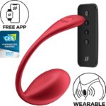 Shiny Petal Stimolatore Con Telecomando G-Point Rosso App Gratuita - Satisfyer
