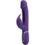 Vibratore Multifunzione Kampas Rabbit 3 In 1 Con Lingua Viola - Pretty Love - immagine 2