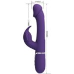 Vibratore Multifunzione Kampas Rabbit 3 In 1 Con Lingua Viola - Pretty Love - immagine 6