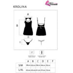 Krolina Lc 90734 Chemise + Tanga Nero S/M - Livco Corsetti Fashion - immagine 4