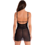 Krolina Lc 90734 Chemise + Tanga Nero S/M - Livco Corsetti Fashion - immagine 2