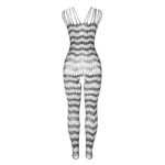951696 Bodystocking A Rete Senza Cavallo Con Spalline Sulle Spalle Nero Taglia Unica - Subblime - immagine 5