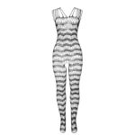 951696 Bodystocking A Rete Senza Cavallo Con Spalline Sulle Spalle Nero Taglia Unica - Subblime - immagine 4