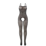 951726 Bodystocking A Rete Elastica Nera Senza Cavallo Taglia Unica - Subblime - immagine 4