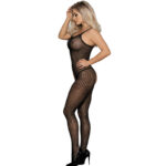 951726 Bodystocking A Rete Elastica Nera Senza Cavallo Taglia Unica - Subblime - immagine 2
