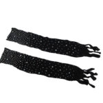 952174 Bodystocking A Rete Con Guanti E Strass Nero Taglia Unica - Subblime - immagine 5