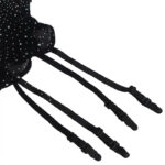 952174 Bodystocking A Rete Con Guanti E Strass Nero Taglia Unica - Subblime - immagine 7
