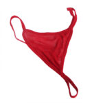 952181 Bodystocking A Rete Con Guanti E Strass Rosso Taglia Unica - Subblime - immagine 7