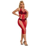 952327 Vestito Lungo A Rete Rosso Taglia Unica - Subblime - immagine 3
