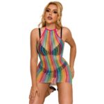 952341 Vestito A Rete Arcobaleno Taglia Unica - Subblime - immagine 3