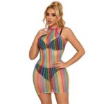 952341 Vestito A Rete Arcobaleno Taglia Unica - Subblime - immagine 4