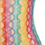 952365 Vestito A Rete Con Spalle Nude Arcobaleno Taglia Unica - Subblime - immagine 7