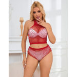 952402 Set Rete Con Diamanti Rosa Taglia Unica - Subblime - immagine 7