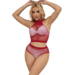 952402 Set Rete Con Diamanti Rosa Taglia Unica - Subblime - immagine 4