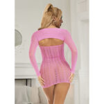 952471 Vestito A Rete Rosa Taglia Unica - Subblime - immagine 7