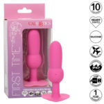 First Time Plug Anale Sonda Perline 10 Vibrazioni Rosa - Calexotics