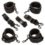 Nocturnal Cinghie Per Letto In Pelle Regolabili Nere - Calexotics - immagine 2