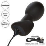 Rock Bottom Anal Plug 10 Vibrazioni Silicone Nero - Calexotics - immagine 7