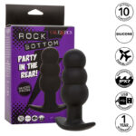 Rock Bottom Perline Tappo Anale 10 Vibrazioni Silicone Nero - Calexotics