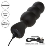 Rock Bottom Perline Tappo Anale 10 Vibrazioni Silicone Nero - Calexotics - immagine 8