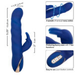 Jack Rabbit Vibratore Wave Motion Blu - Calexotics - immagine 7