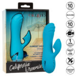 Sunset Beach Seducer Vibratore E Stimolatore 10 Funzioni Blu - Calexotics