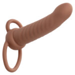Maxx Ribbed Dual Penetrator 10 Vibrazioni Marrone - Calexotics - immagine 2