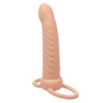 Maxx Ribbed Dual Penetrator 10 Vibrazioni Carne - Calexotics - immagine 4