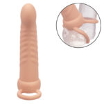 Maxx Ribbed Dual Penetrator 10 Vibrazioni Carne - Calexotics - immagine 6
