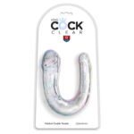 Double Trouble Doppio Dildo 33 Cm Trasparente - King Cock - immagine 2