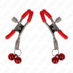 Pinza Per Capezzoli Doppia Campana Rossa 6 Cm - Kink - immagine 2