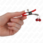 Pinza Per Capezzoli Doppia Campana Rossa 6 Cm - Kink - immagine 3