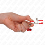 Pinza Per Capezzoli Doppia Campana Rossa 6 Cm - Kink - immagine 4