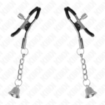 Morsetti Per Capezzoli Con Ciondolo Campanella In Argento 6 Cm - Kink - immagine 2