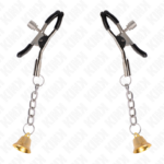 Morsetti Per Capezzoli Con Pendente Campanella In Oro 6 Cm - Kink - immagine 2