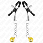 Morsetti Per Capezzoli Con Pendente Jingle Bell Oro 6 Cm - Kink - immagine 2