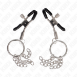 Morsetto Per Capezzolo O Ring E Catenella Argento 6 Cm - Kink - immagine 2